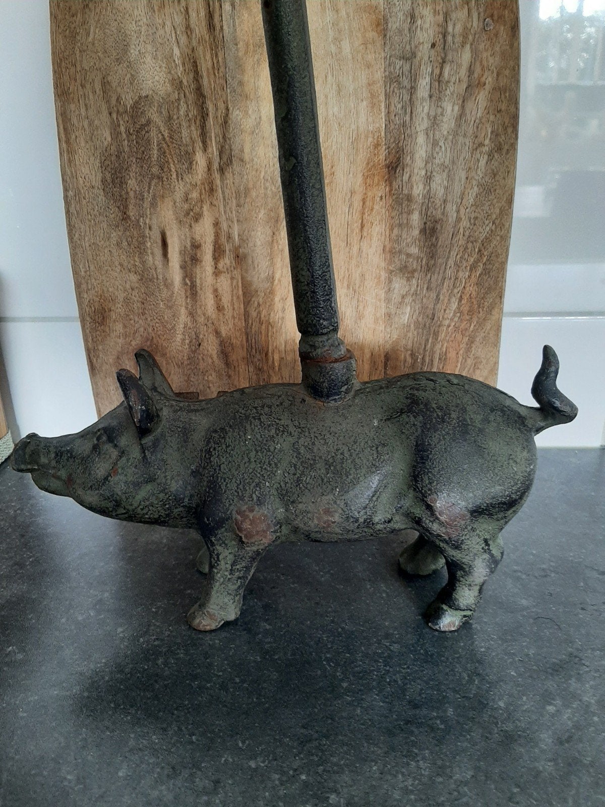 Gietijzeren varkens deurstopper/boekensteun, Ophalen of Verzenden