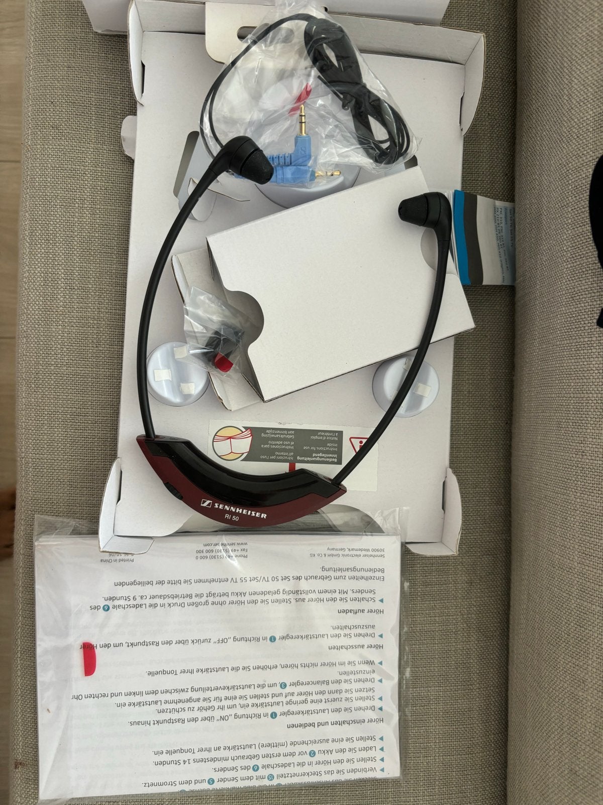 Sennheiser SET 50 TV Draadloze Infrarood Hoofdtelefoon, In-ear, Sennheiser, Ophalen of Verzenden, Zo goed als nieuw