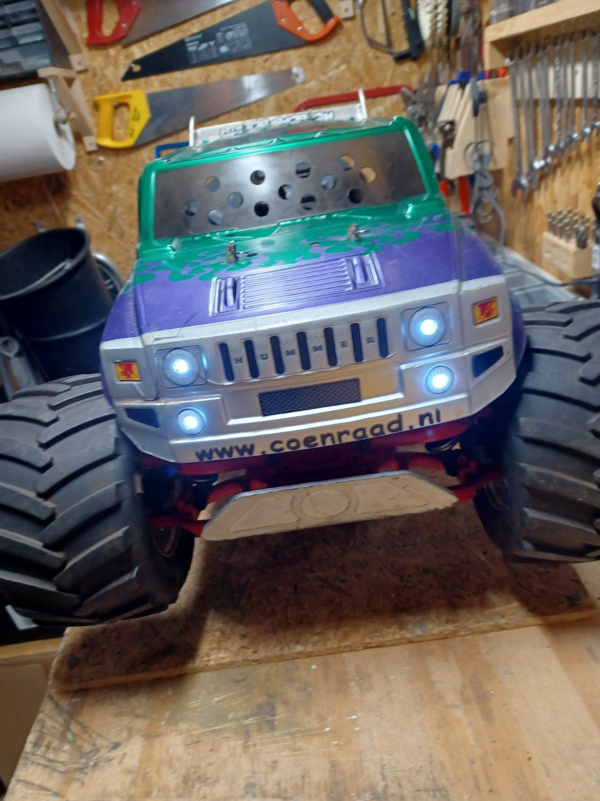Monstertruck 1:5 bezine, Ophalen, Auto offroad