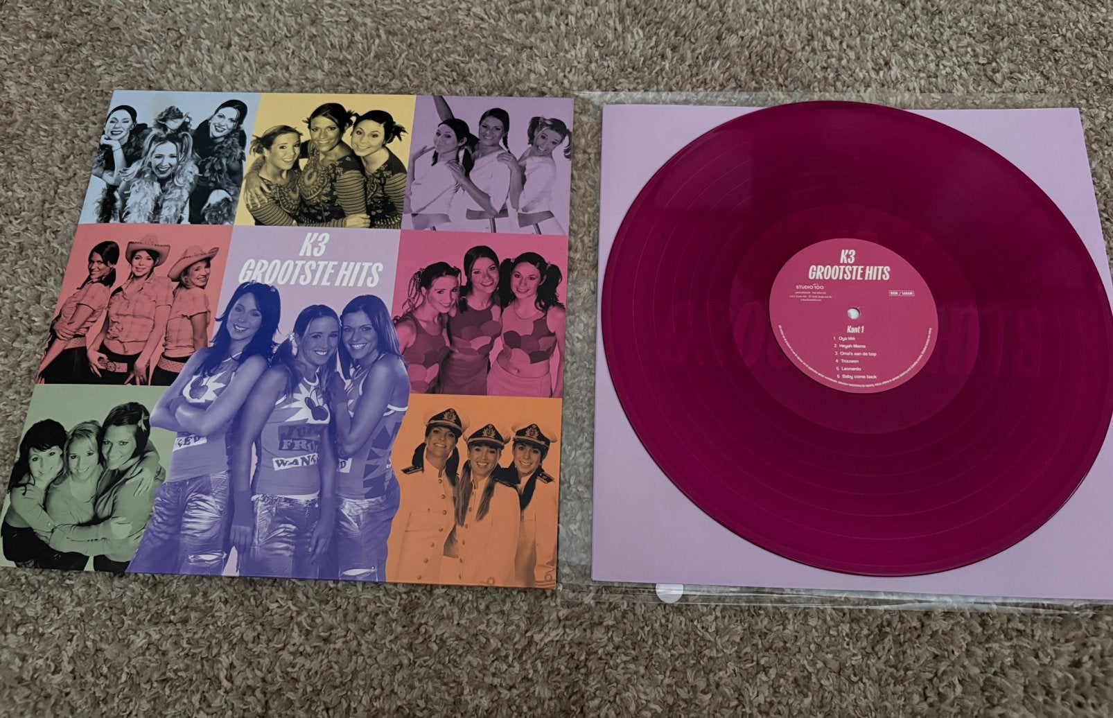 K3 grootste hits vinyl LP MAGENTA, Ophalen, Zo goed als nieuw, 12 inch