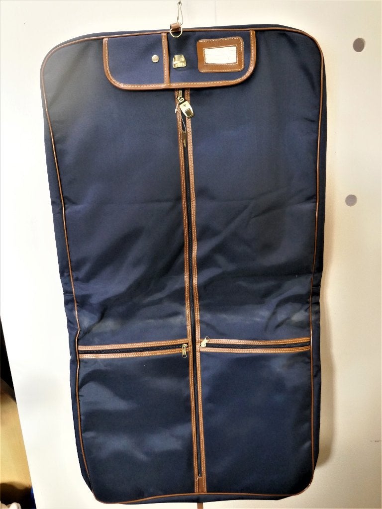 Nette kledinghoes/reistas - Blauw met bruine accenten, Sieraden, Tassen en Uiterlijk, Tassen | Reistassen en Weekendtassen, 40 tot 60 cm