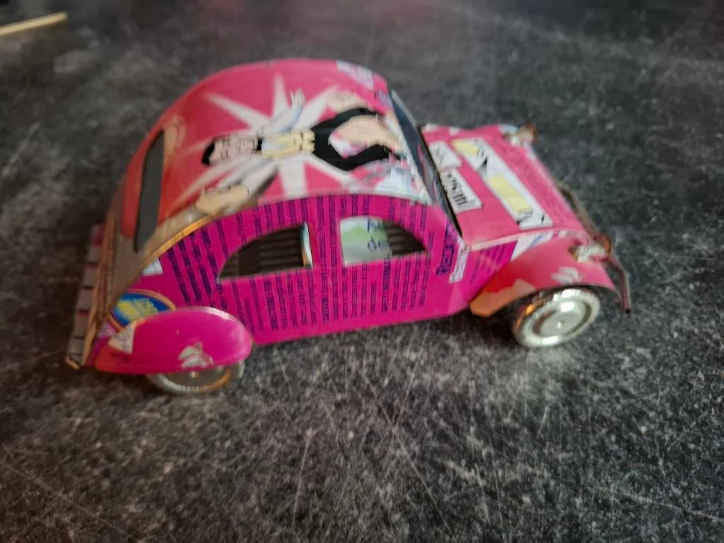 Auto gemaakt van blik, Verzamelen, Speelgoed, Ophalen of Verzenden