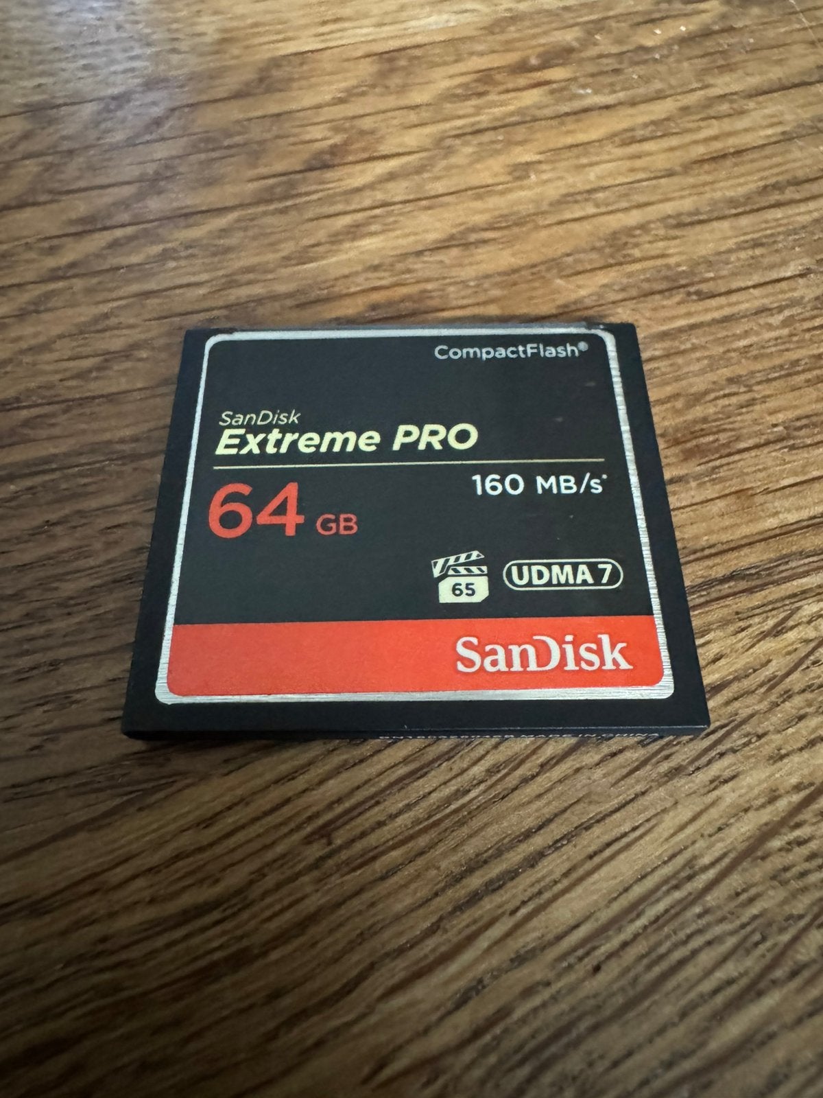 Sandisk CF Extreme PRO 64GB als nieuw., Ophalen of Verzenden, Zo goed als nieuw, Fotocamera, 64 GB
