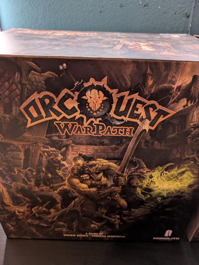 Orc Quest Warpath + uitbreiding, Hobby en Vrije tijd, Gezelschapsspellen | Bordspellen, Vijf spelers of meer, Ophalen, Zo goed als nieuw