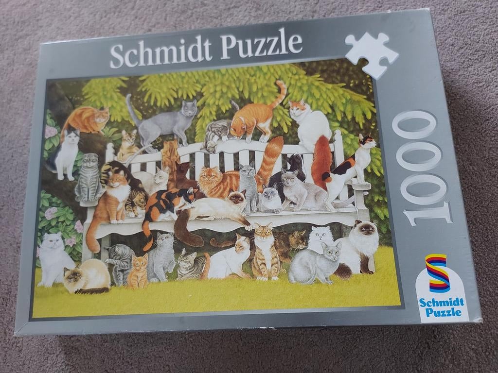 Vintage Francien legpuzzel 100 stukjes Schmidt puzzle, Ophalen of Verzenden