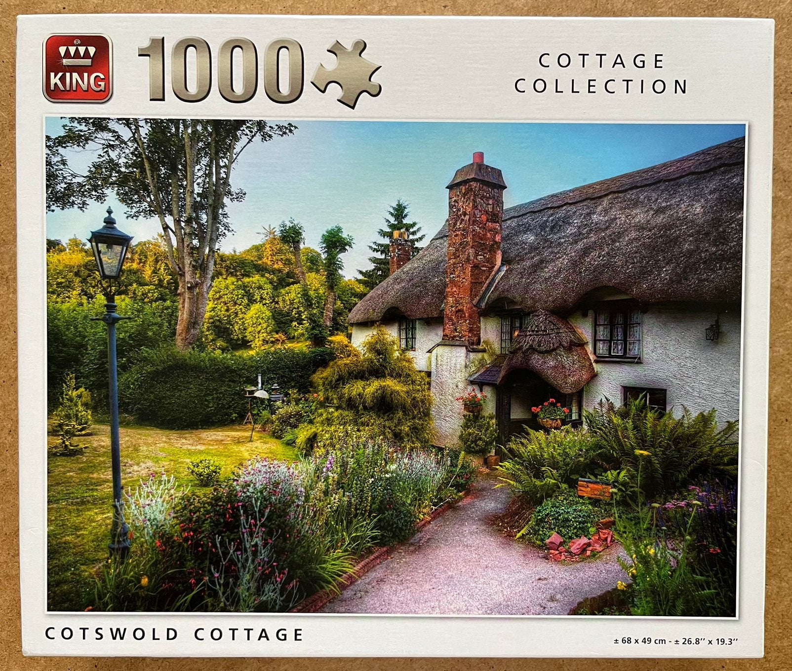 Mooie King-puzzel Cotswold Cottage, 1000 stukjes, Ophalen of Verzenden, 500 t/m 1500 stukjes, Gebruikt, Legpuzzel