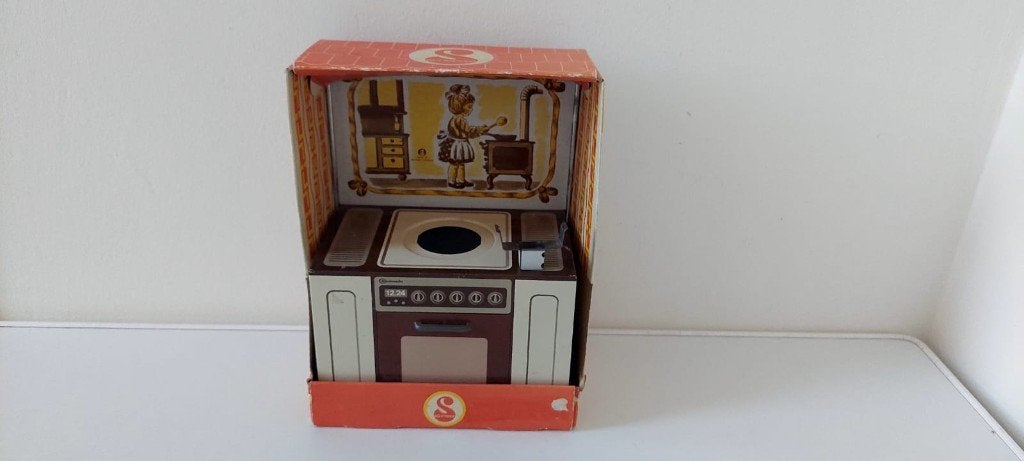 vintage Schopper speelgoed fornuis keuken verpakking, Ophalen of Verzenden