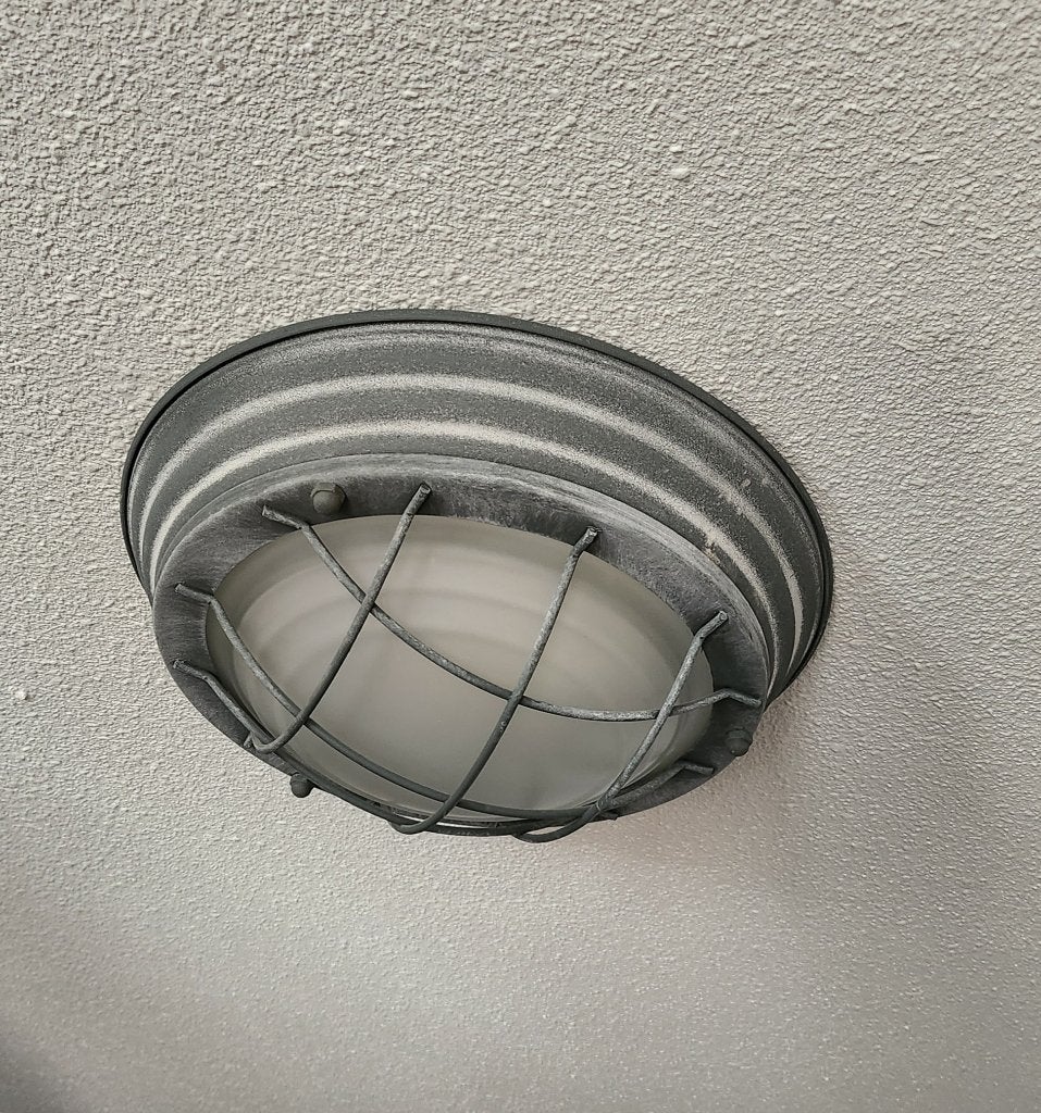 Industriële wand/plafonlamp, Ophalen of Verzenden, Zo goed als nieuw, Metaal, Plafondlamp