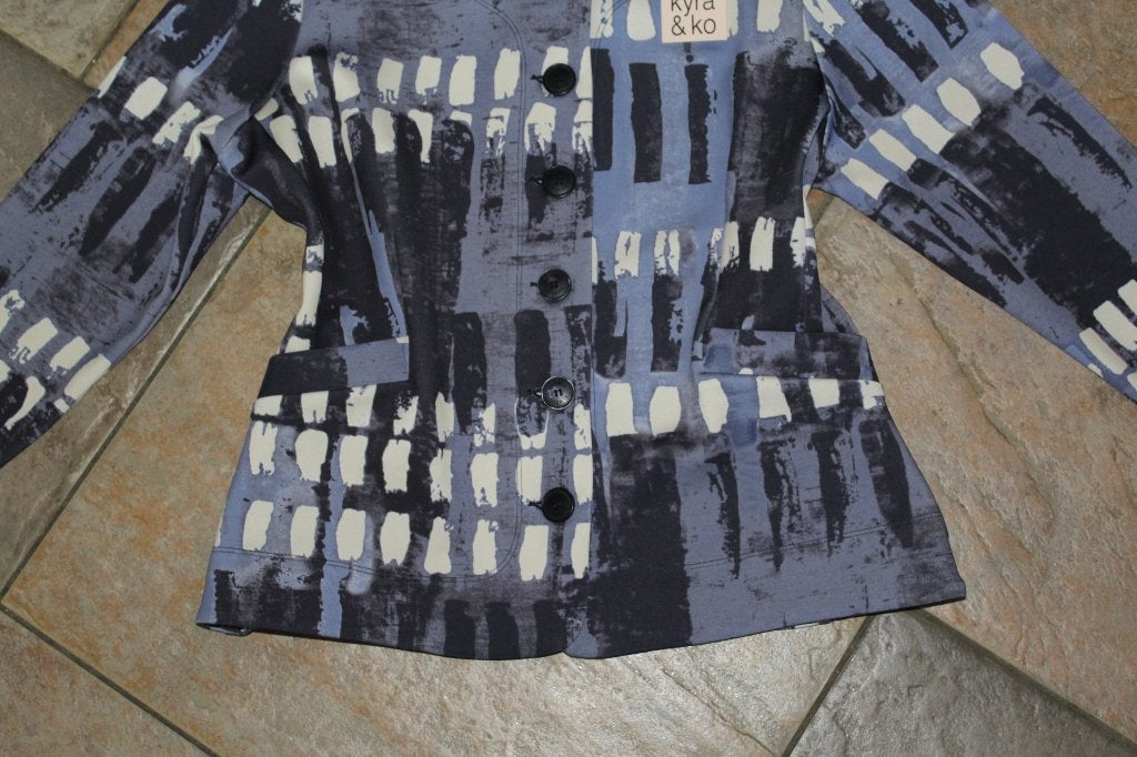 Kyra & Ko Patrice prachtig gekleurd stretch jasje mt XXL/44, Meerkleurig, ., Maat 42/44 (L), Nieuw