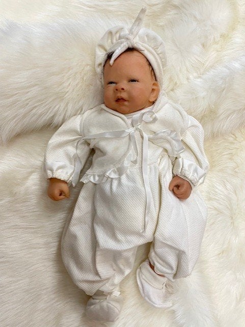 Nel de Man OOAK baby i modelene ong 56cm., Verzamelen, Ophalen of Verzenden, Zo goed als nieuw, Pop