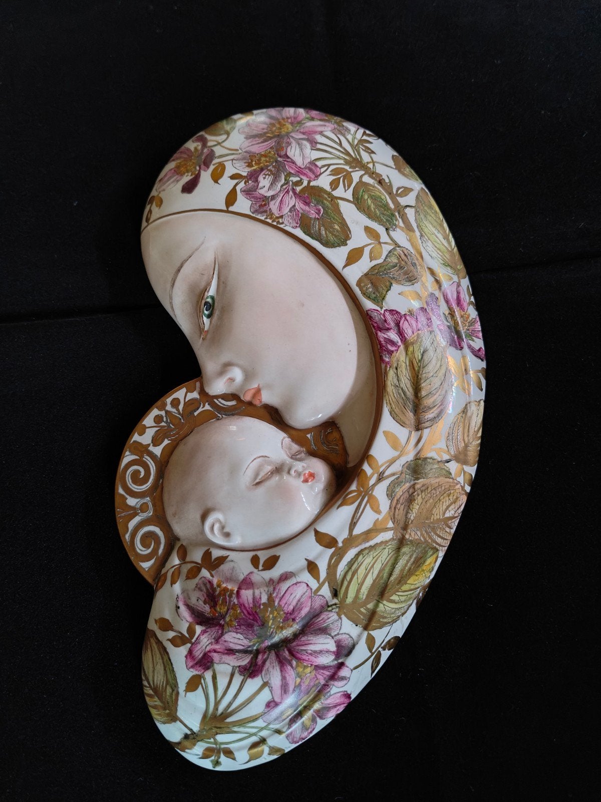 Vintage Porseleinen Madonna met Kind Guido Cacciapuaoti, Ophalen of Verzenden