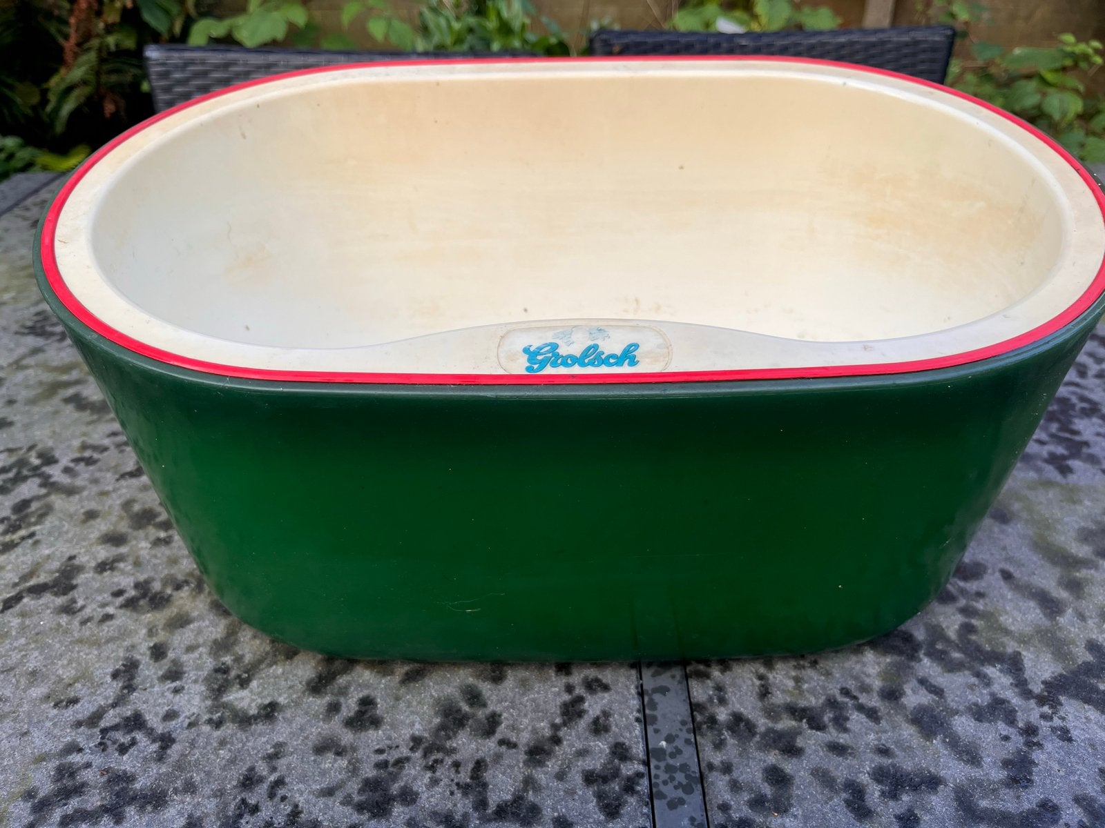 Vintage Grolsch Bierkoeler / IJsemmer - Groen, Groen, Vintage, Gebruikt, Kunststof