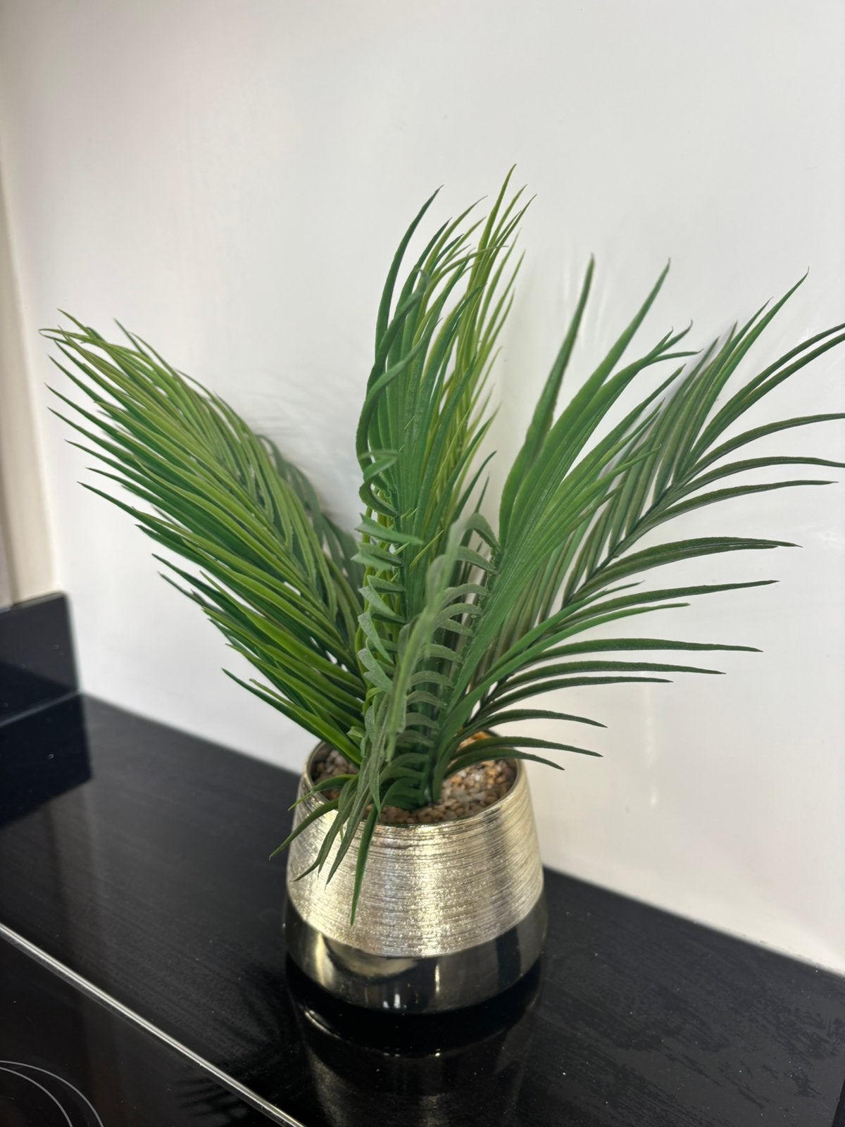 Goud potje met kunstplant, Binnen, Kunstplant, Nieuw, Ophalen of Verzenden