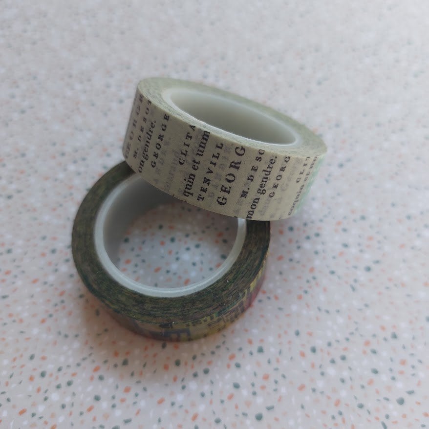 Washi tape - Vintage scrapbooking krant, Ophalen of Verzenden, Nieuw, Versiering of Embellishment, Overige merken