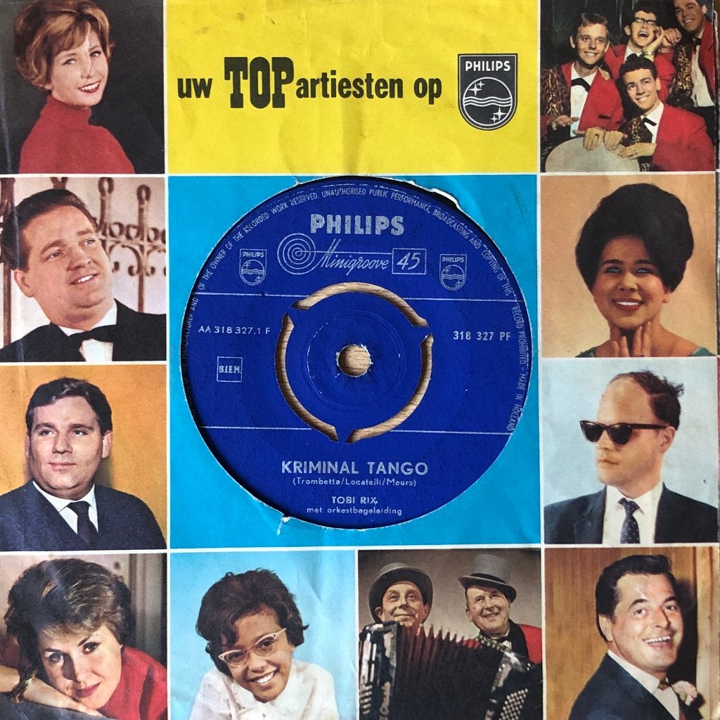 1960	Tobi Rix	            Kriminal Tango, Originele persing, 7 inch, Ophalen of Verzenden, Zo goed als nieuw