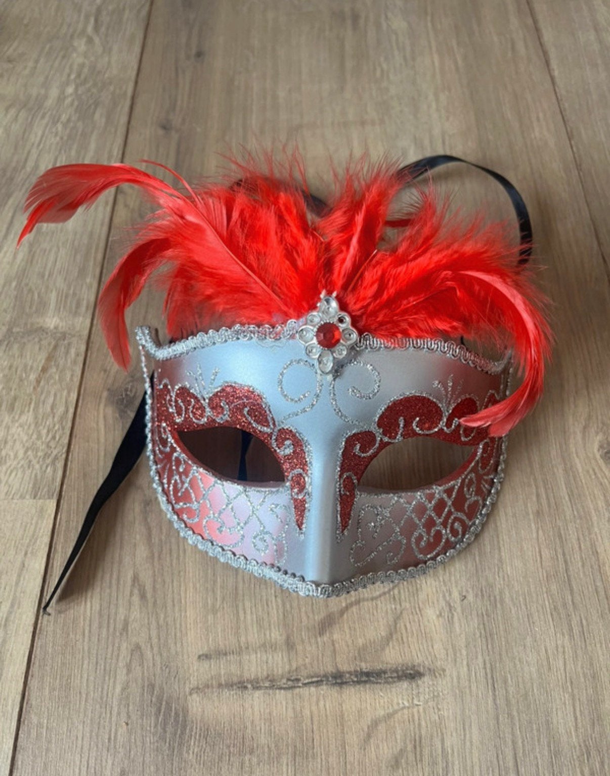 Venetiaans masker / gekocht in Venetië, Ophalen of Verzenden, Zo goed als nieuw, Carnaval