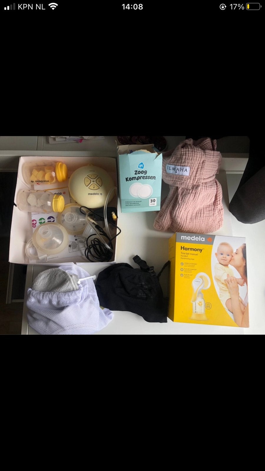 Borstvoedingspakket, Kinderen en Baby's, Ophalen of Verzenden, Zo goed als nieuw, Borstkolf, Medela