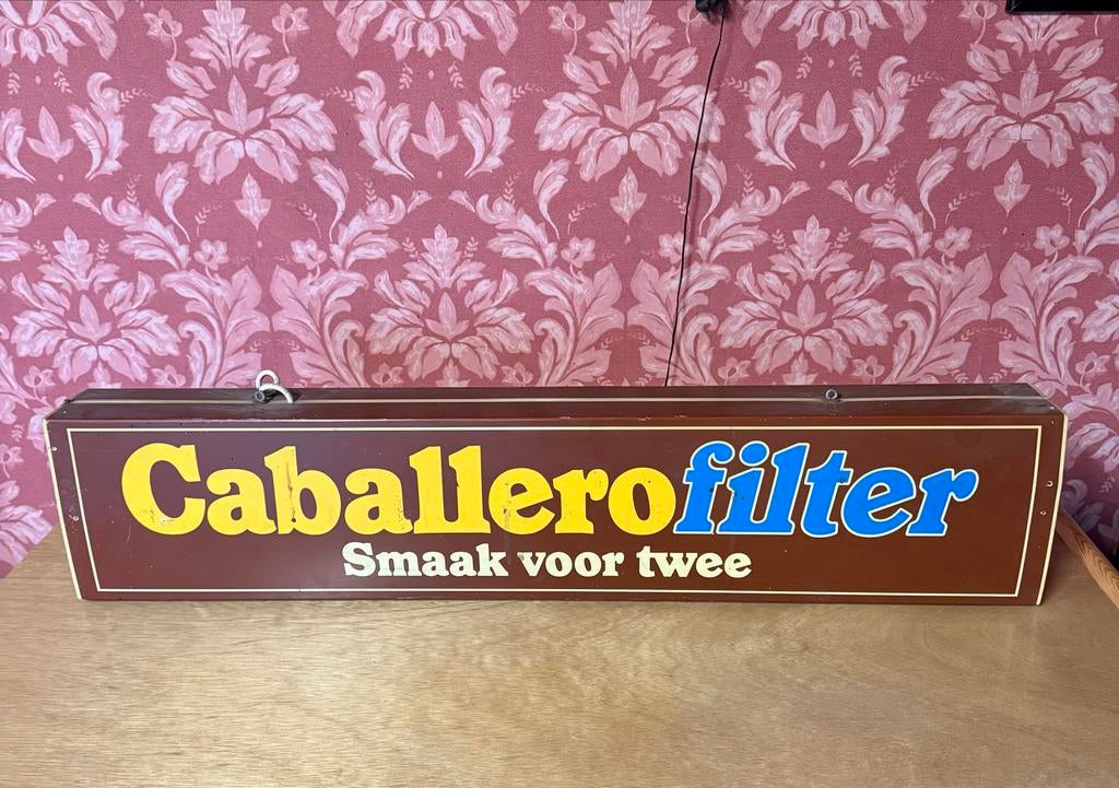 Caballero Filter Lichtbak - Bruine Kroeg Horeca Bar, Ophalen of Verzenden, Gebruikt, Lichtbak of (neon) lamp