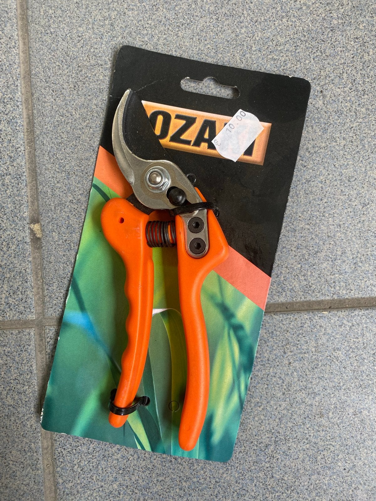 Nieuwe OZA snoeischaar - Oranje handvat, Onbekend, Nieuw, Ophalen of Verzenden, Onbekend