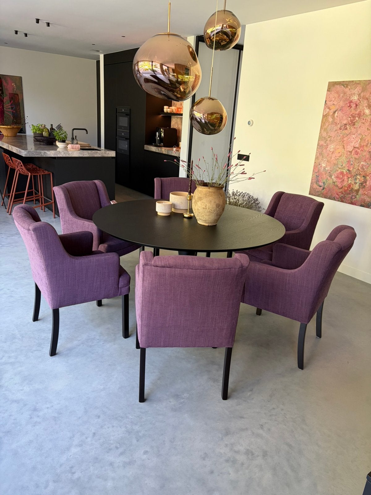 Eetkamerstoelen Flamant, Ophalen, Zo goed als nieuw, Overige kleuren, Stof
