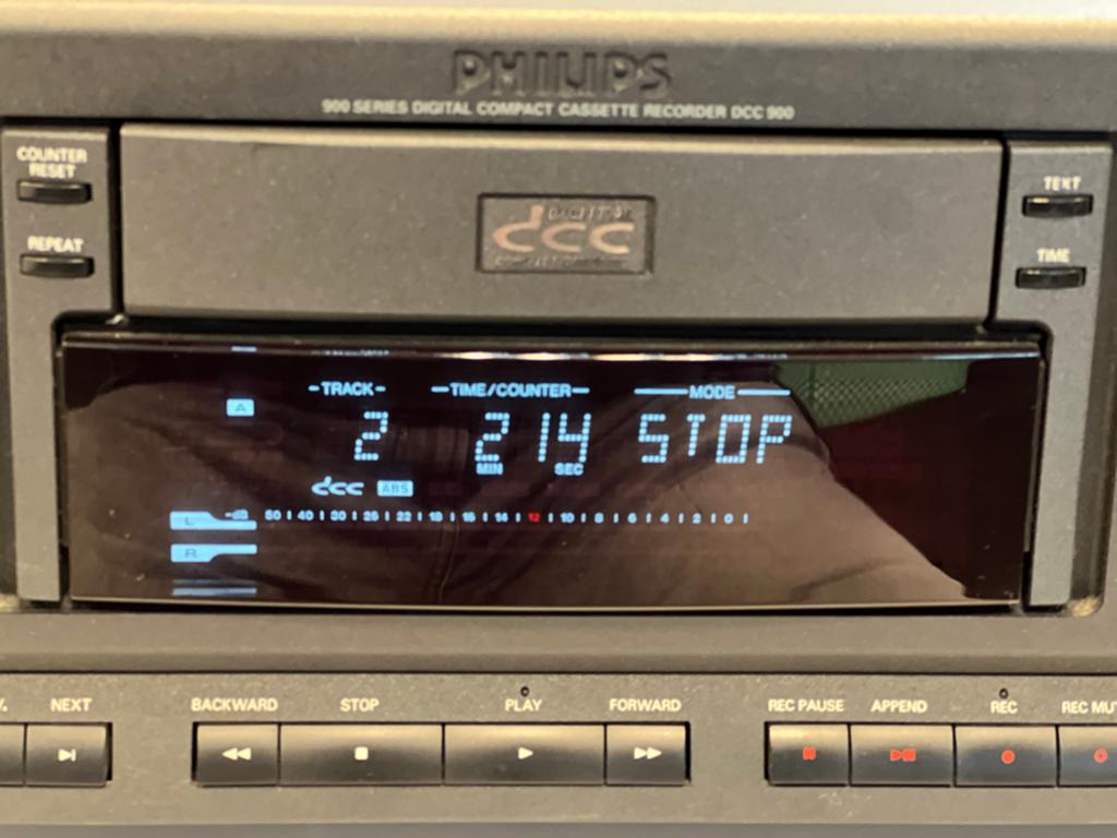 Philips DCC 900 Digital Compact Cassette Recorder, Audio, Tv en Foto, Ophalen of Verzenden, Bandrecorder, Met banden