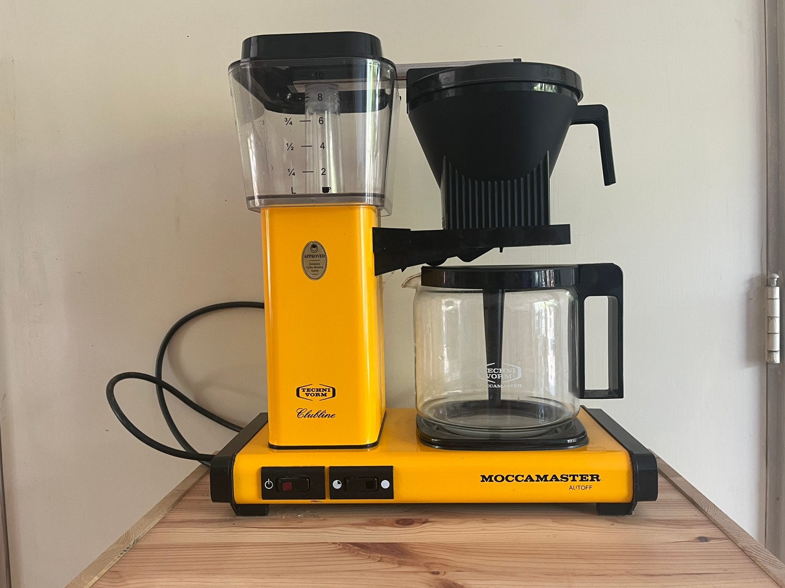 Moccamaster Technivorm clubline koffie apparaat, Gebruikt, Koffiemachine, Gemalen koffie, Ophalen of Verzenden