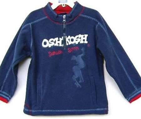 Blauwe OshKosh fleece trui maat 74 NIEUW (5983), Truitje of Vestje, Nieuw, Ophalen of Verzenden, Oshkosh