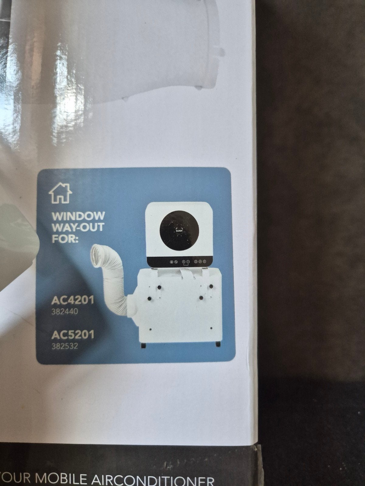 Window way out voor mobiele airco AC 4201, Caravans en Kamperen, Ophalen of Verzenden
