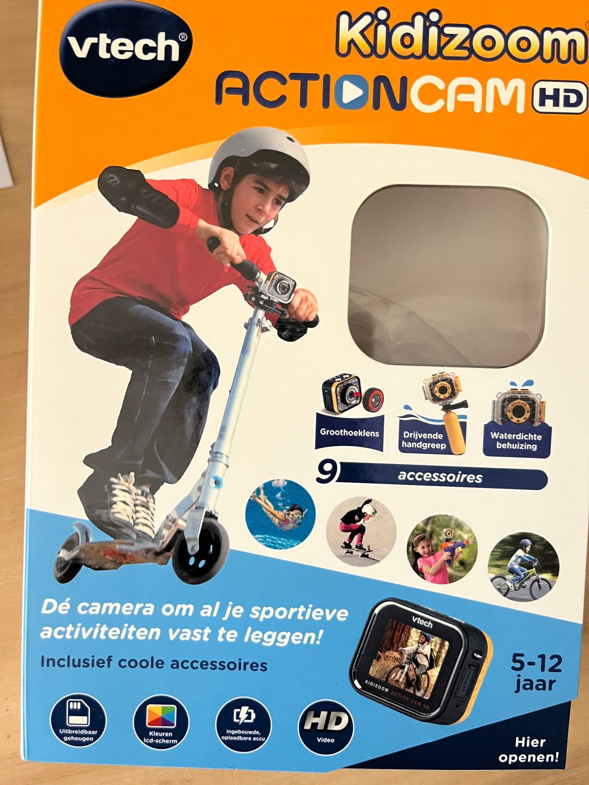 Vtech Kidizoom Action Cam HD - Actiecamera voor kinderen, Ophalen of Verzenden, Nieuw, Overige merken