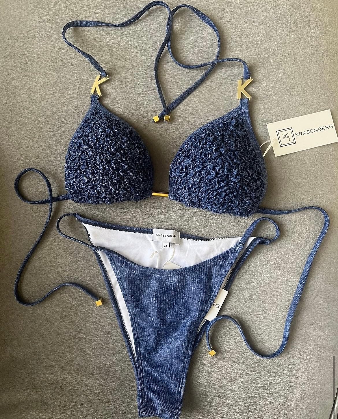 Stock (wholesale) custom designer bikini’s, Blauw, Nieuw, Ophalen of Verzenden, Bikini