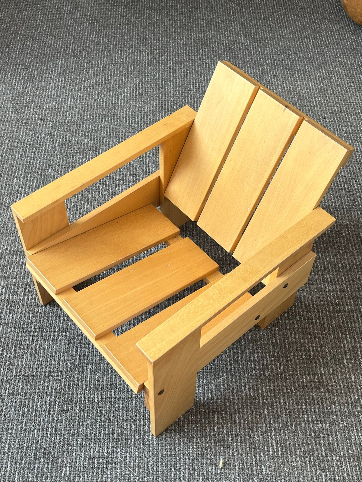 Kratstoel Rietveld by Rietveld, CCLS 00217, 2/3 model, Ophalen