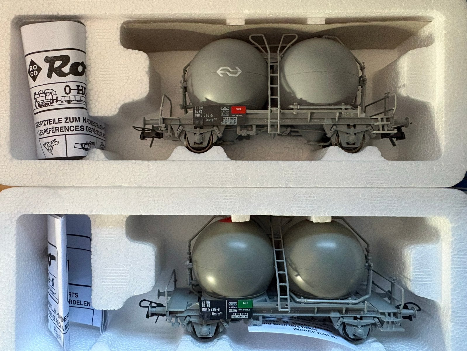 Roco NS 2x bollen wagens, Gelijkstroom, Verzenden, Wagon, Roco