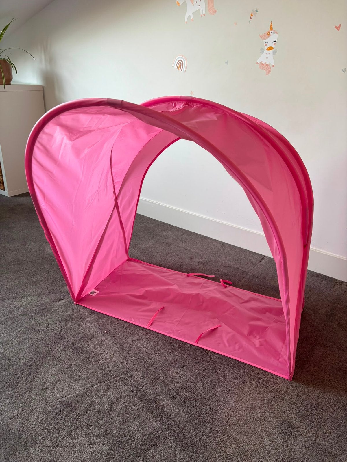 Bed Tent roze, Ophalen, Zo goed als nieuw, Minder dan 140 cm, 70 tot 85 cm