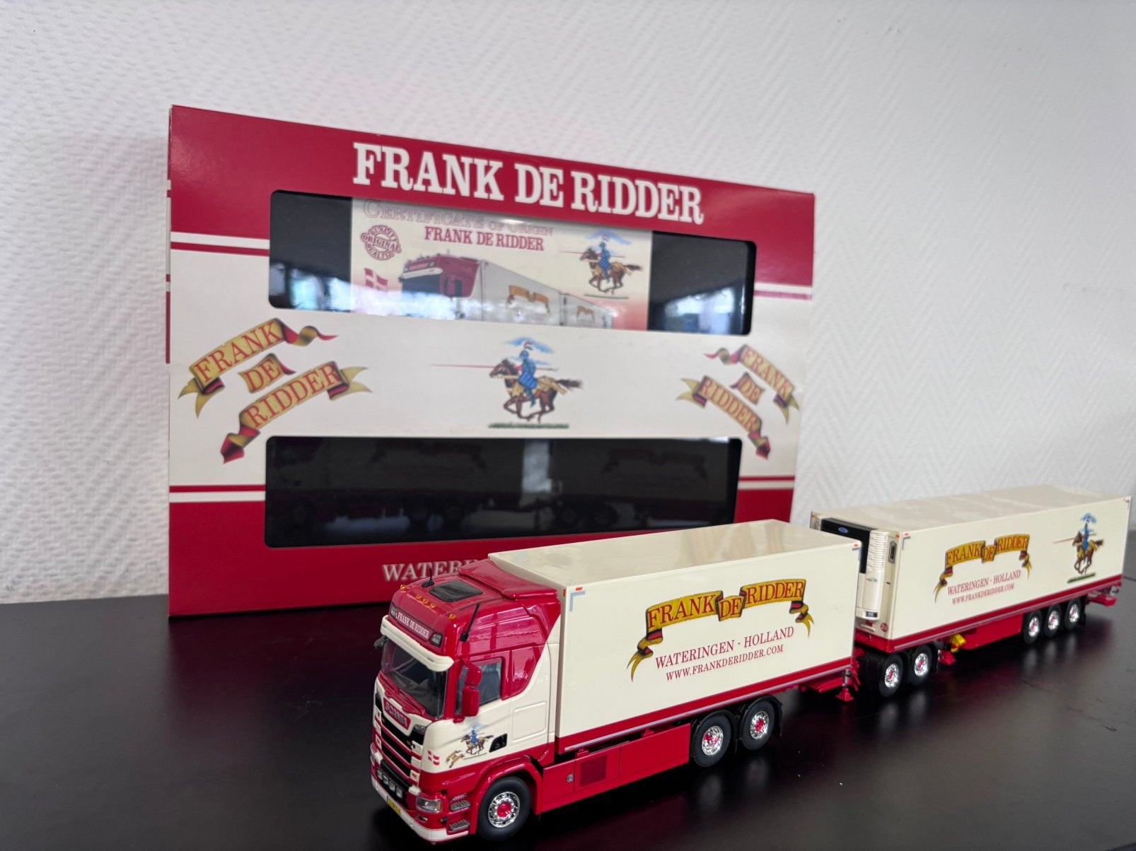 Tekno Scania S Frank de Ridder lzv, Hobby en Vrije tijd, Ophalen of Verzenden, Nieuw, Bus of Vrachtwagen, Tekno