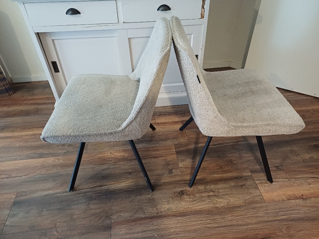 Eetkamerstoel, Huis en Inrichting, Stoelen, Ophalen, Gebruikt, Twee, Wit