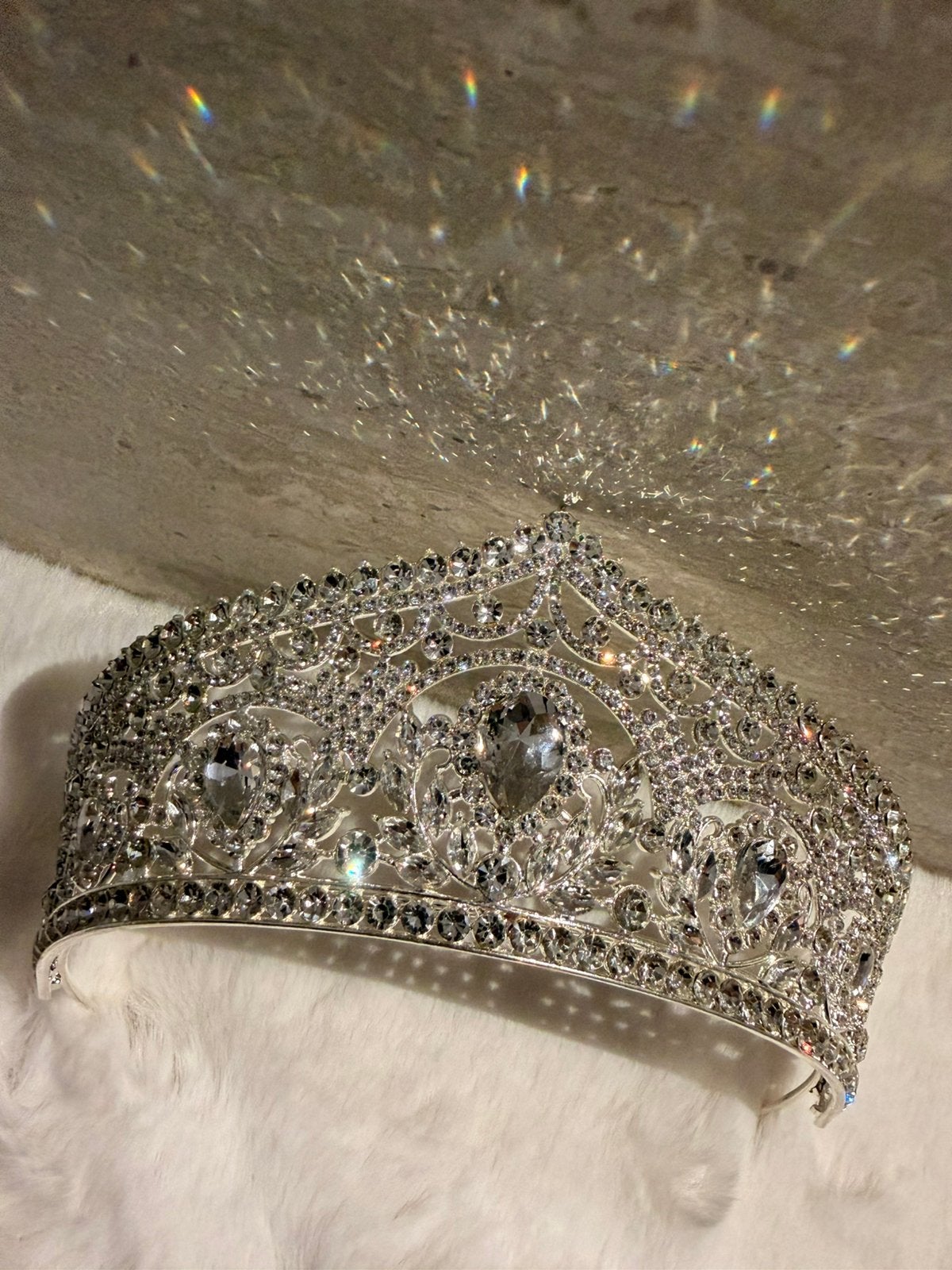 Bruidskroon Unieke en Schitterende Strass Kroon, Ophalen of Verzenden, Nieuw, Accessoires