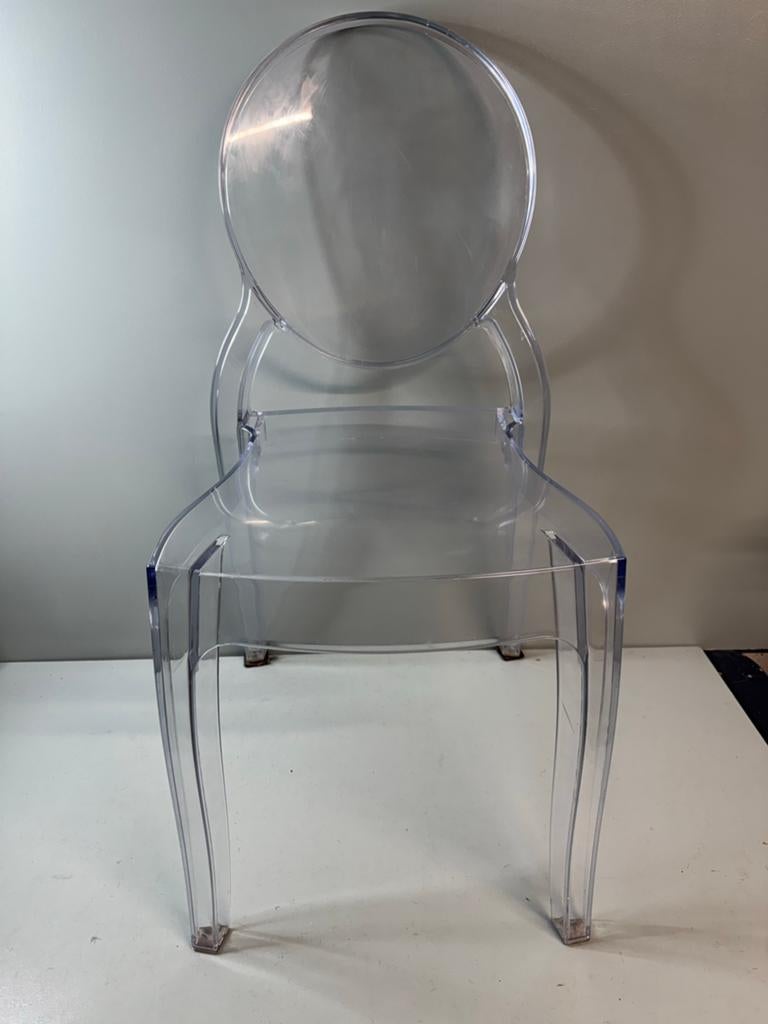 Transparante stoel - Victoria Ghost stijl, Huis en Inrichting, Stoelen, Ophalen, Kunststof, Overige kleuren, ?