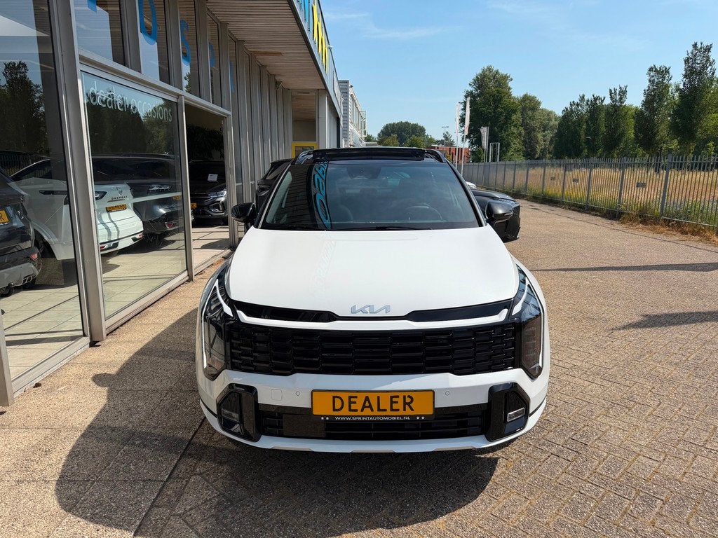 Kia Sportage 1.6 T-GDi Hybrid GT-Line PREMIUM 240PK , PANORA, Auto's, Kia, Gebruikt, Zwart, 4 cilinders, Wit