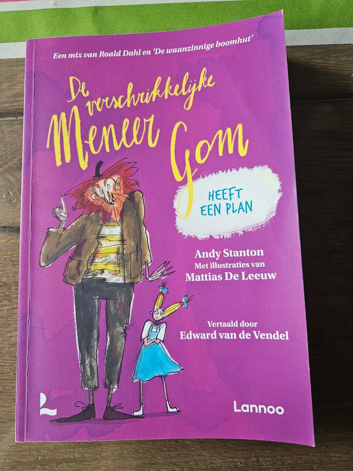De Verschrikkelijke Meneer Gom Heeft Een Plan - Andy Stanton, Boeken, Ophalen of Verzenden, Zo goed als nieuw, Andy Stanton, Fictie