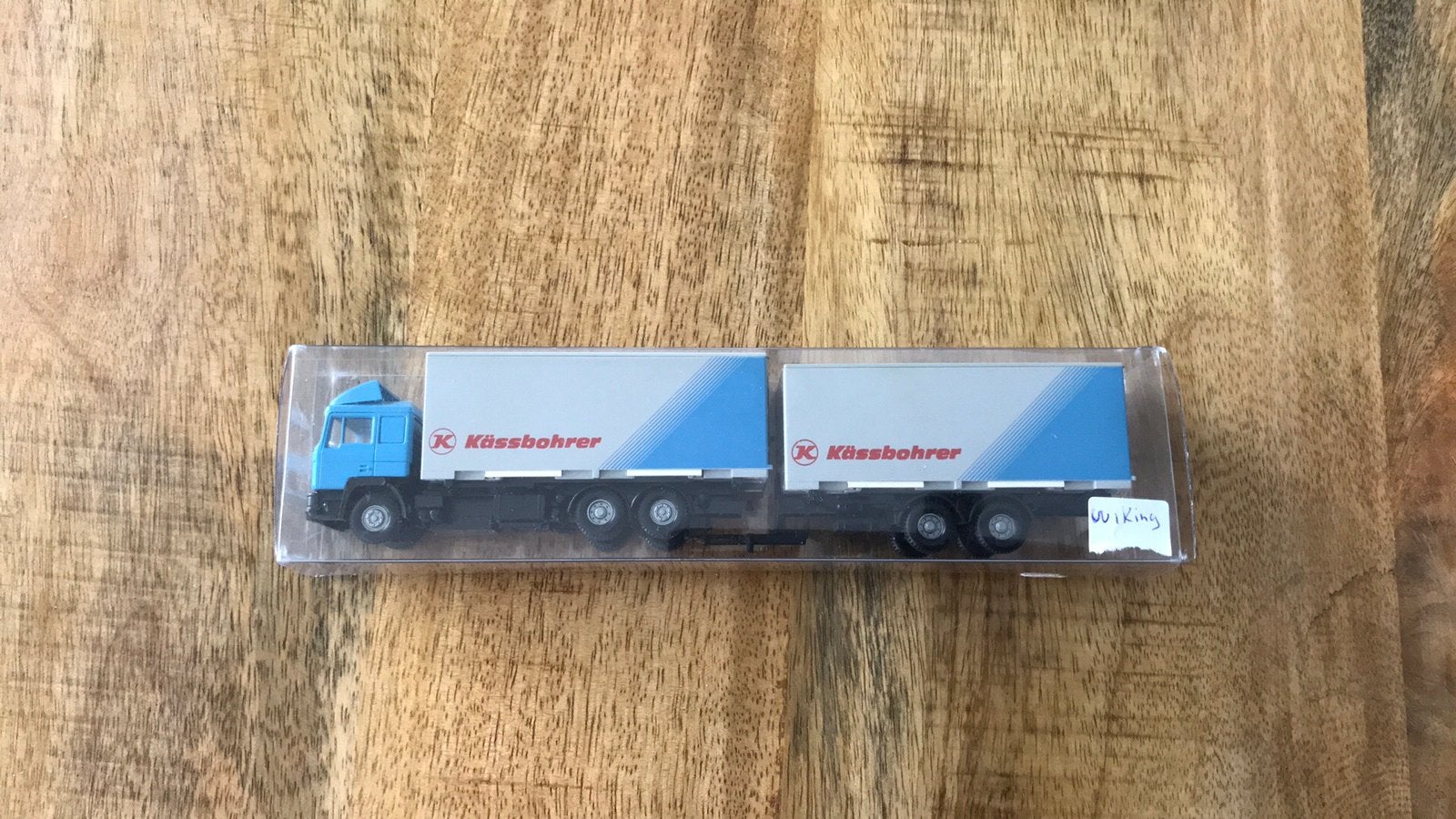 Kassbohrer MAN WIKING  blauw grijs €7,50 ex verzendkosten, Ophalen of Verzenden, Nieuw, Bus of Vrachtwagen, Wiking