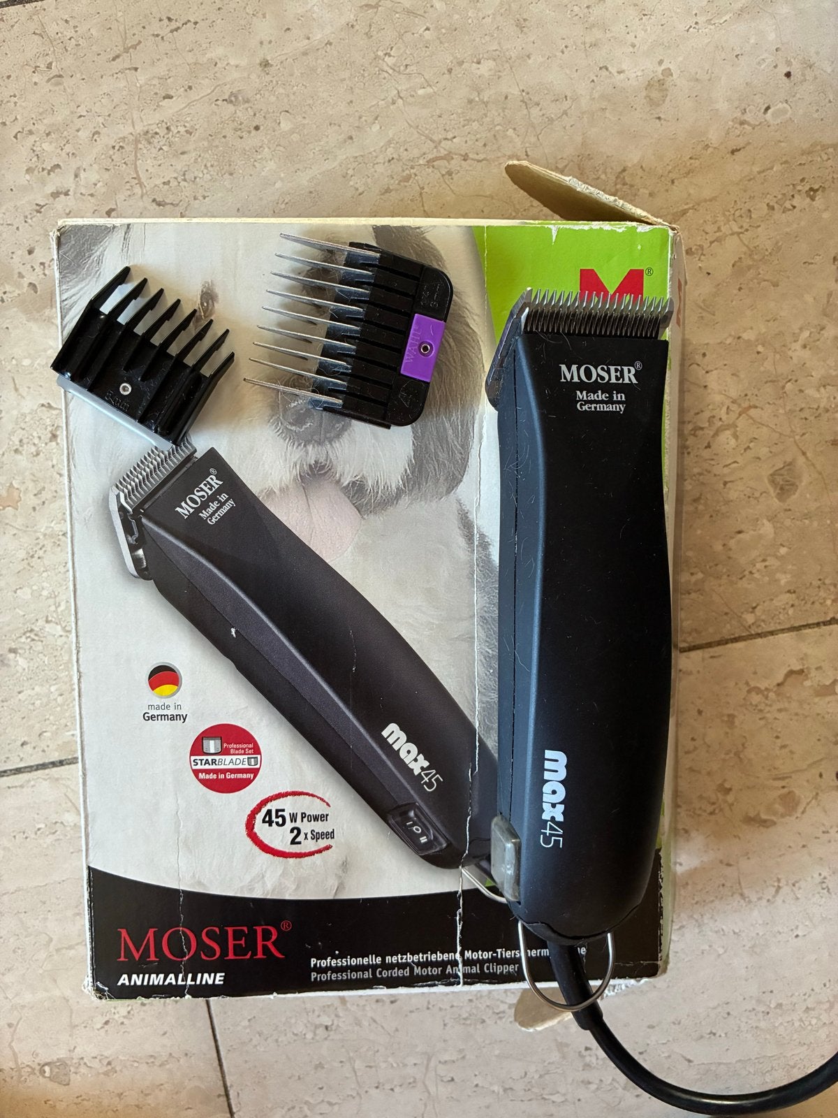 Tondeuse Moser max45, Dieren en Toebehoren, Honden-accessoires, Overige merken, Ophalen of Verzenden, Gebruikt, Tondeuse