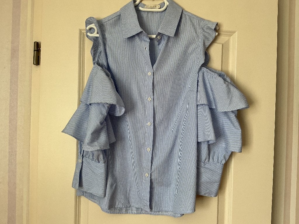 Blauw/wit gestreept blousje van Lili & Lalo. Maat S, Kleding | Dames, Blauw, Ophalen of Verzenden, Maat 36 (S), Lili & Lala