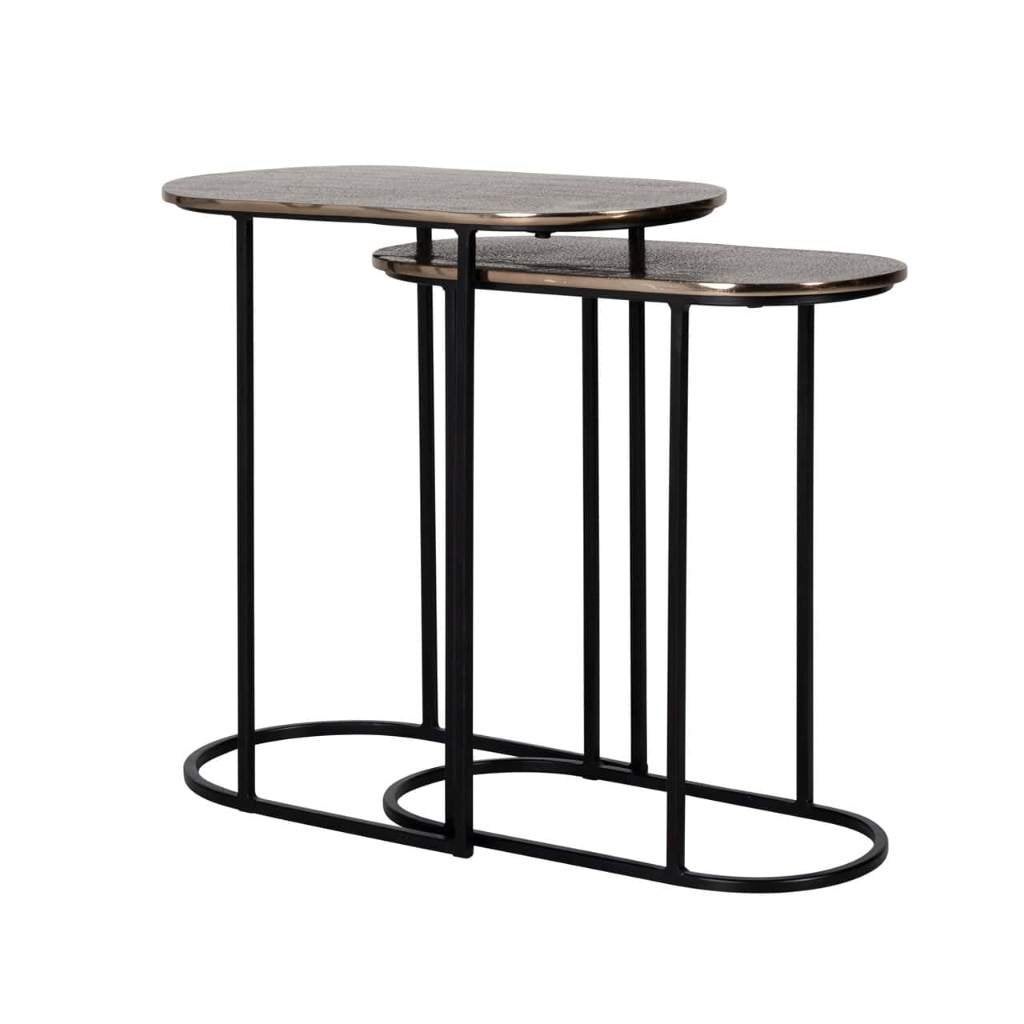 Richmond bijzettafel Chandon champagne/ goud, Huis en Inrichting, Tafels | Bijzettafels, 45 tot 60 cm, Minder dan 55 cm, Metaal of Aluminium