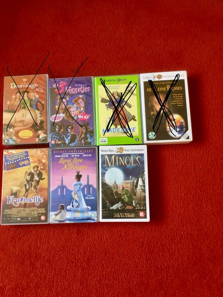 Diverse kinder videobanden, Cd's en Dvd's, VHS | Kinderen en Jeugd, Alle leeftijden, Ophalen of Verzenden, Gebruikt, Overige typen