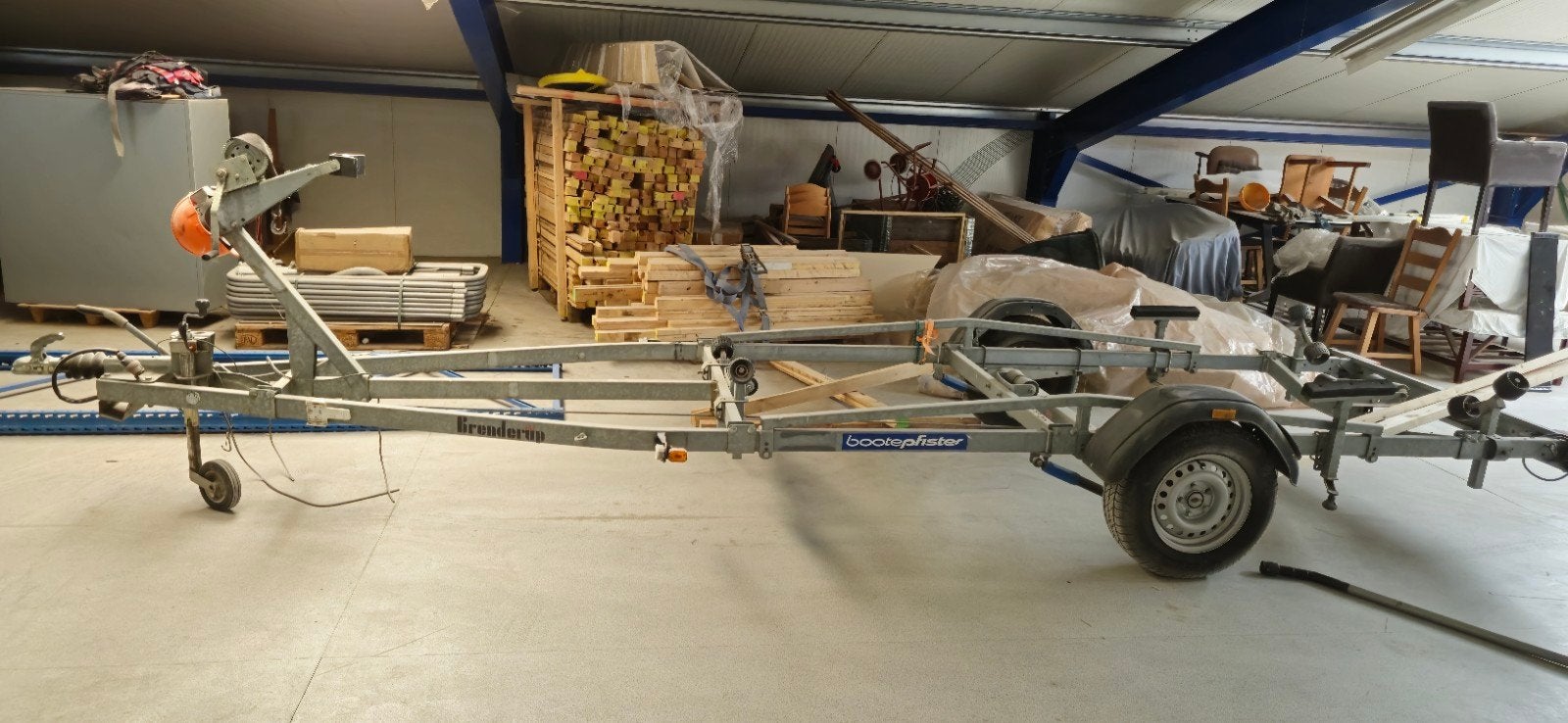Brennerup boottrailer 750 KG uitbreidbaar!, Watersport en Boten, Boottrailers, Zo goed als nieuw, Sloepentrailer, Minder dan 1500 kg