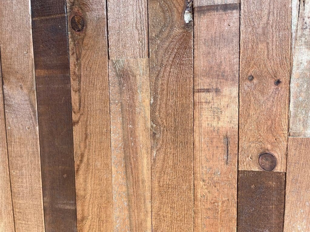 Grenen wandafwerking ( Barnwood ) zeer geleefd 10x80 , 2m, Ophalen of Verzenden, Overige typen, 75 m² of meer