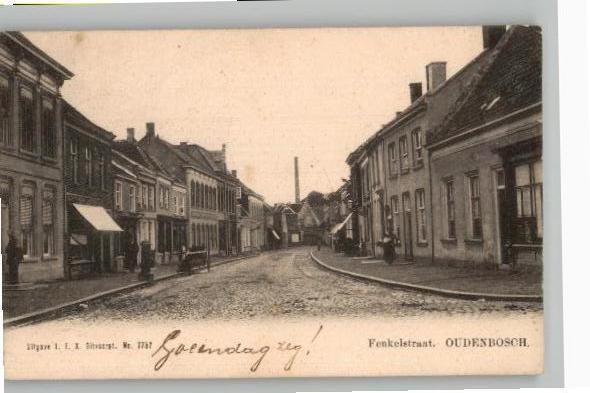 Oudenbosch Fenkelstraat waterpomp st 1905 zie info, Verzenden, Voor 1920, Gelopen, Noord-Brabant