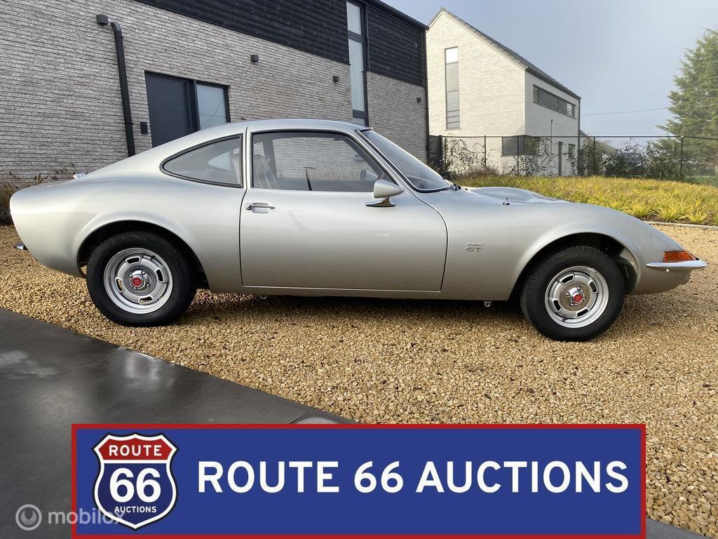 Opel GT 1900 | 1970 | Route 66 Auctions, Auto's, Oldtimers, Overige carrosserieën, Zwart, Bedrijf, Opel
