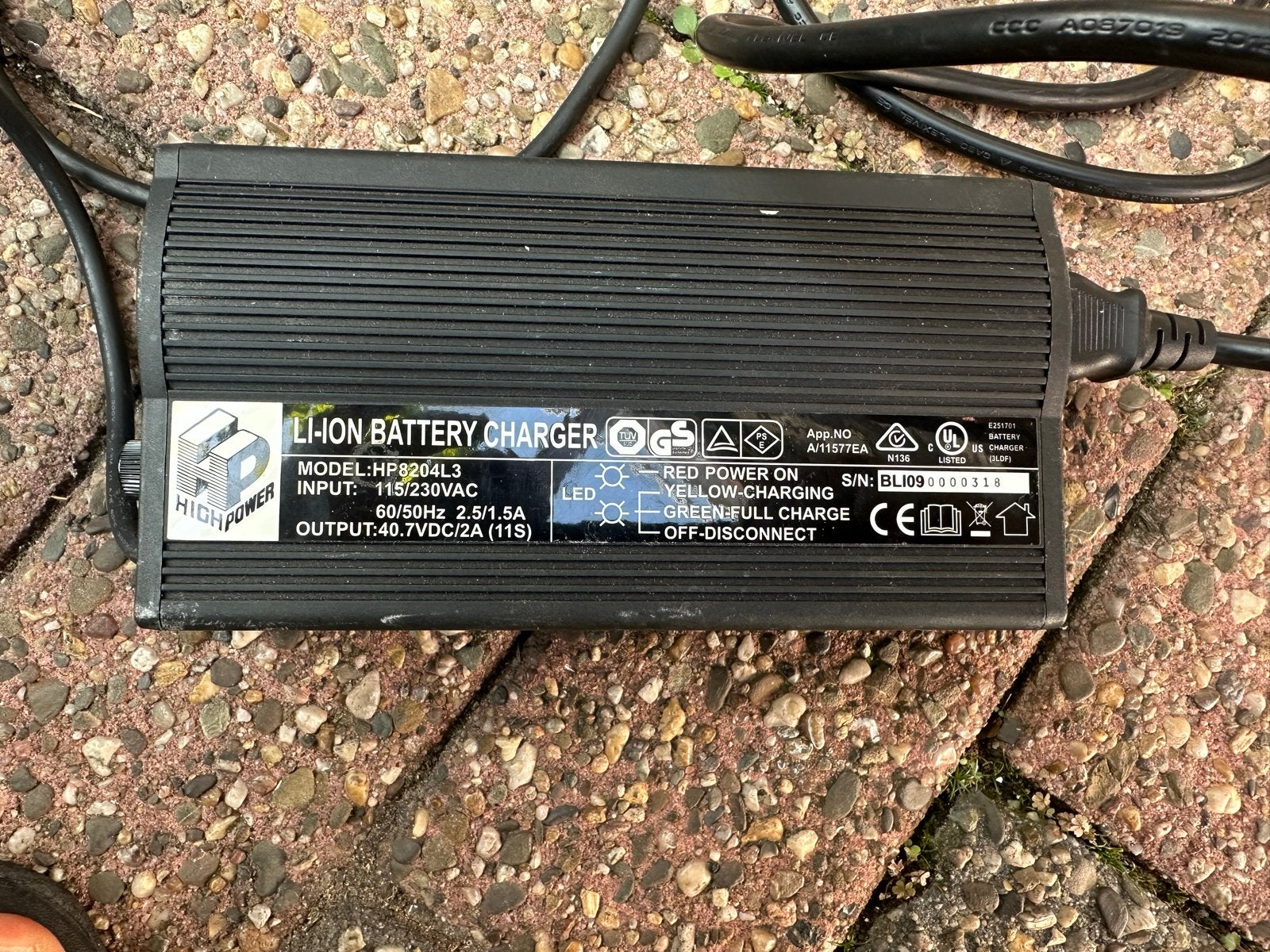 Trek elektrische fiets oplader, Gebruikt