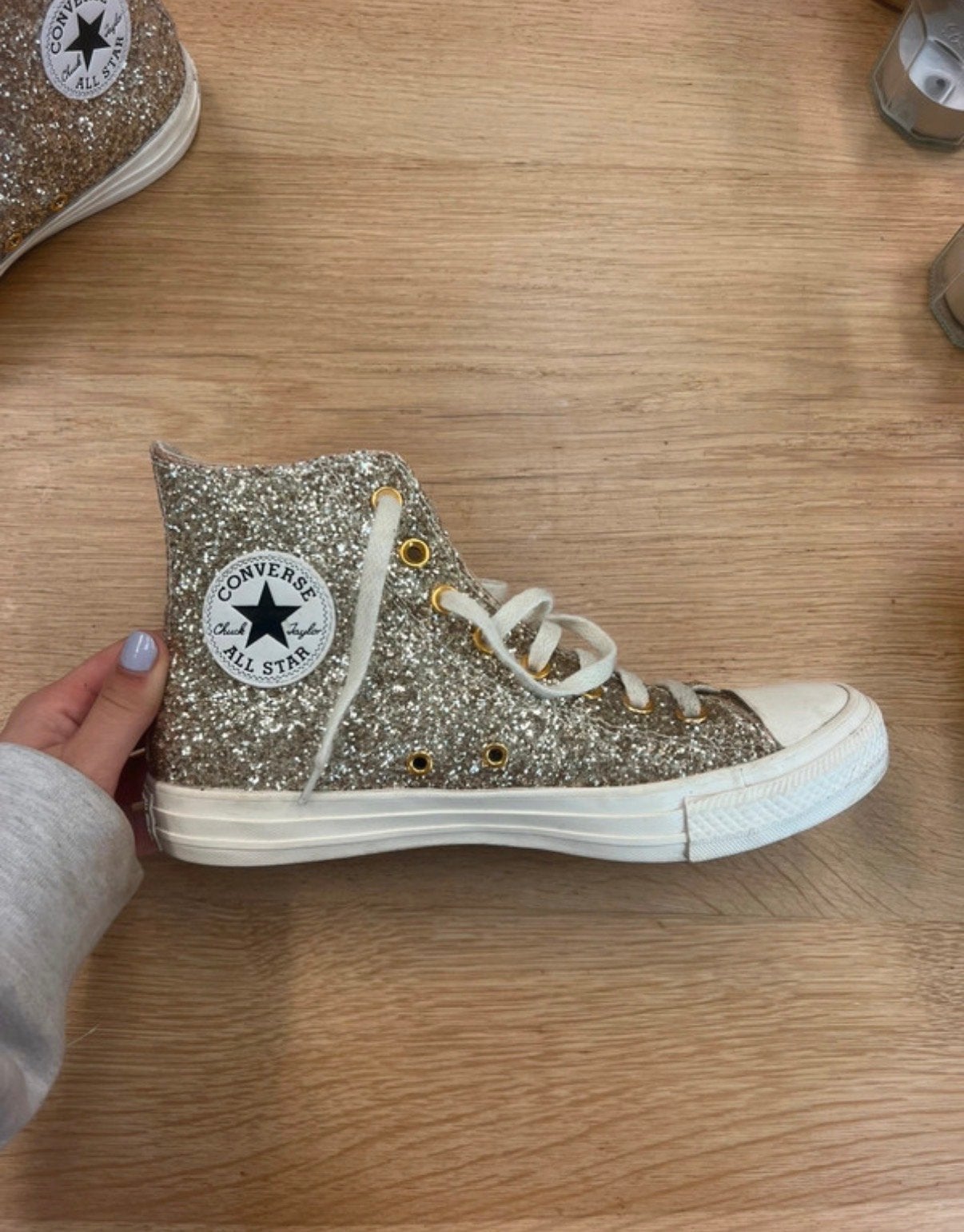 Converse All Star Glitter Sneakers Maat 40, Ophalen of Verzenden, Gedragen, Overige kleuren, Sneakers of Gympen